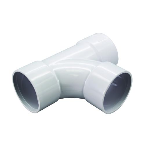 40mm Swept Tee Solvent White