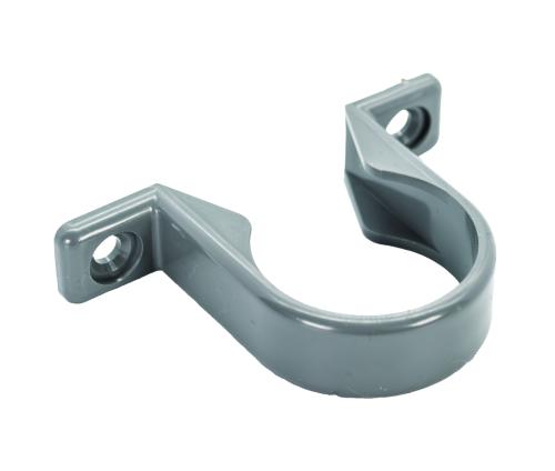 32mm Pipe Clip Solvent Grey