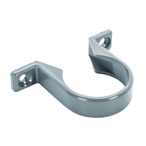 40mm Pipe Clip Solvent Grey