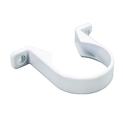 50mm Pipe Clip Solvent White