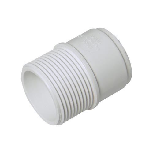 40mm Male Adaptors Solvent White
