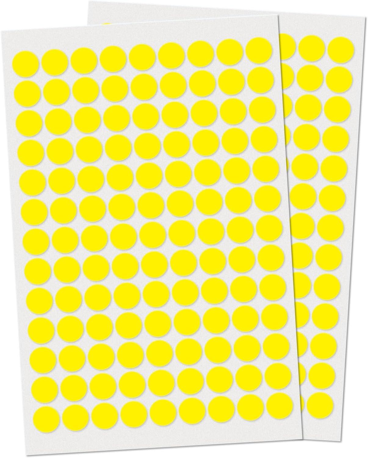 pks Avery Label round 13mm Yellow Dots
