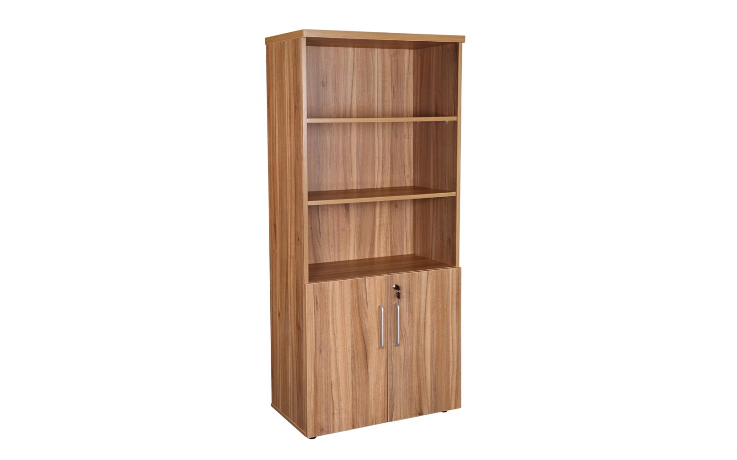 1800H Combination Cupboard Complete with 3 Shelves  in American Black Walnut