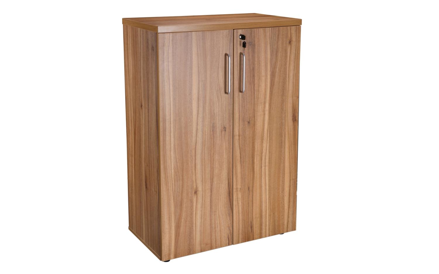 1200H Double Door Cupboard Complete with 2 Shelves  in American Black Walnut