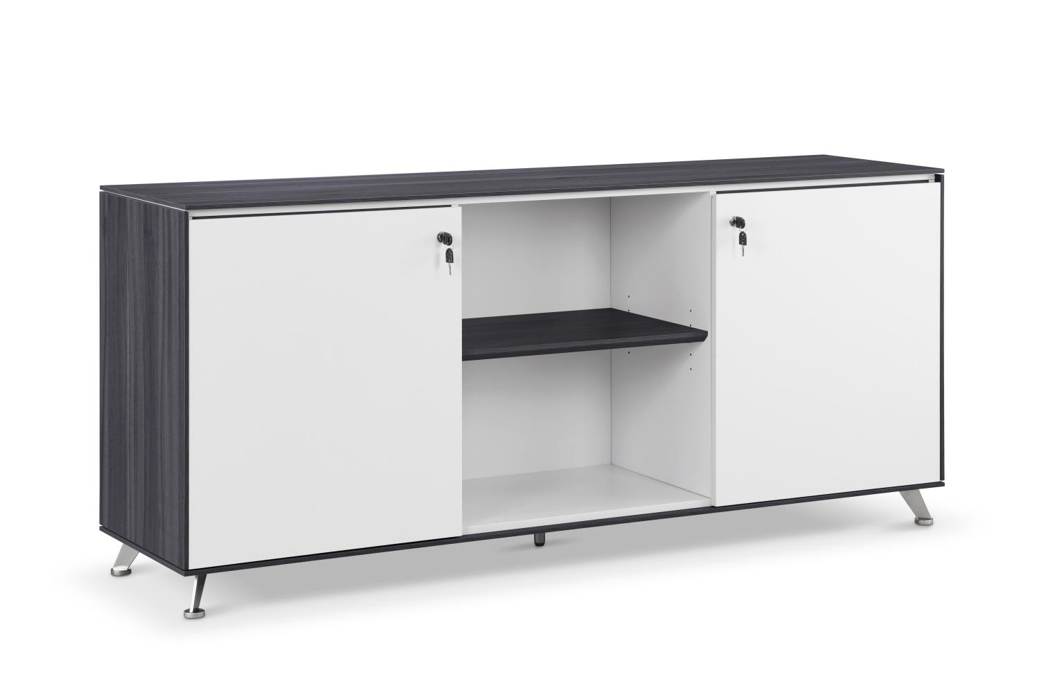 1800mm Wide Executive Credenza in Anthracite