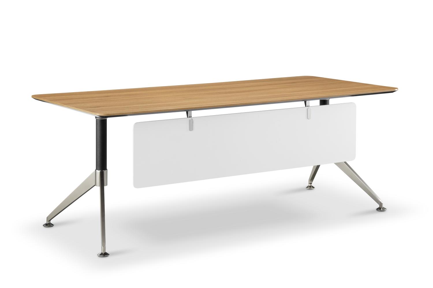 2000mm x 900mm Free Standing Executive Desk in American Black Walnut