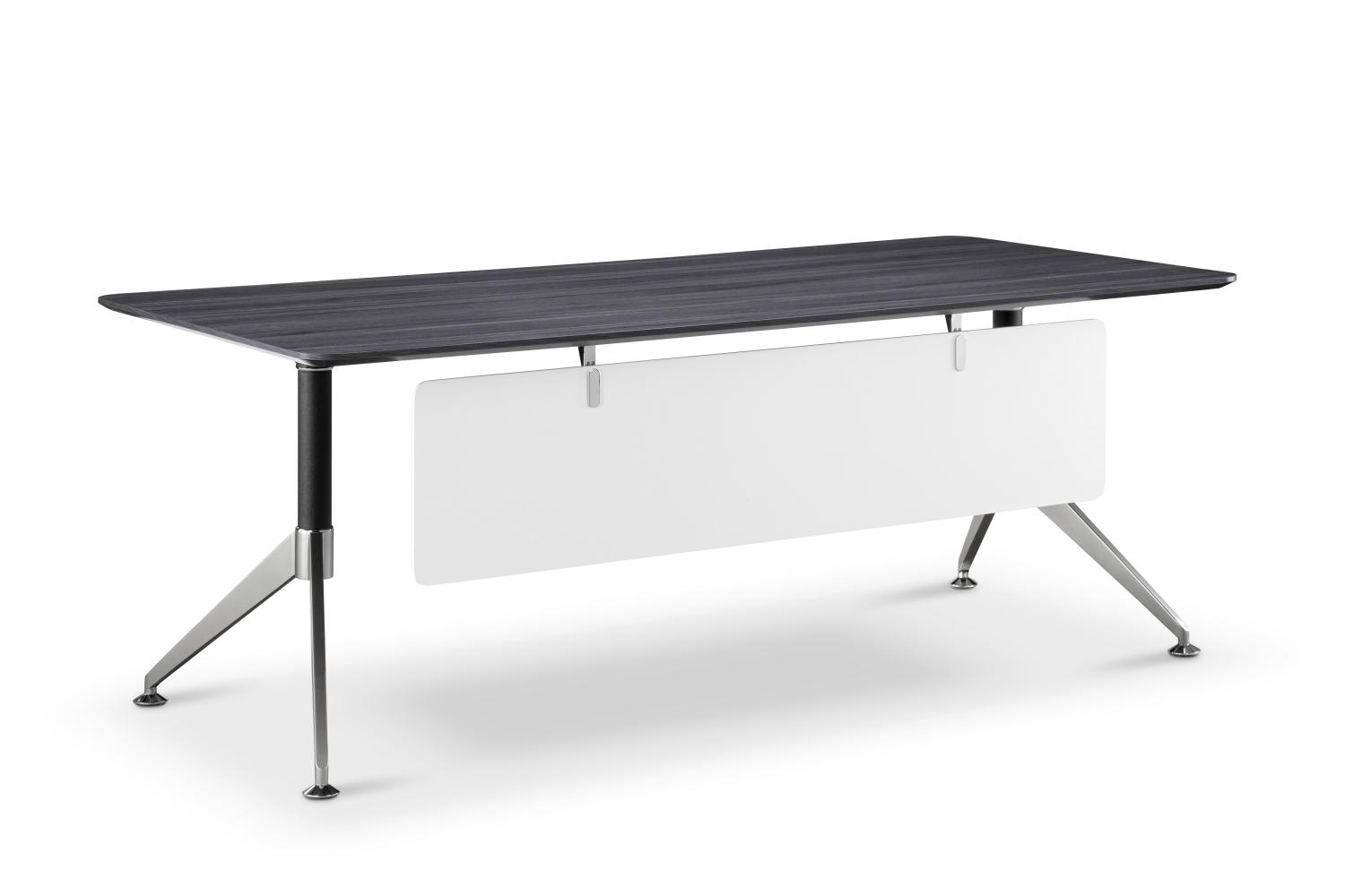 2000mm x 900mm Free Standing Executive Desk in Anthracite