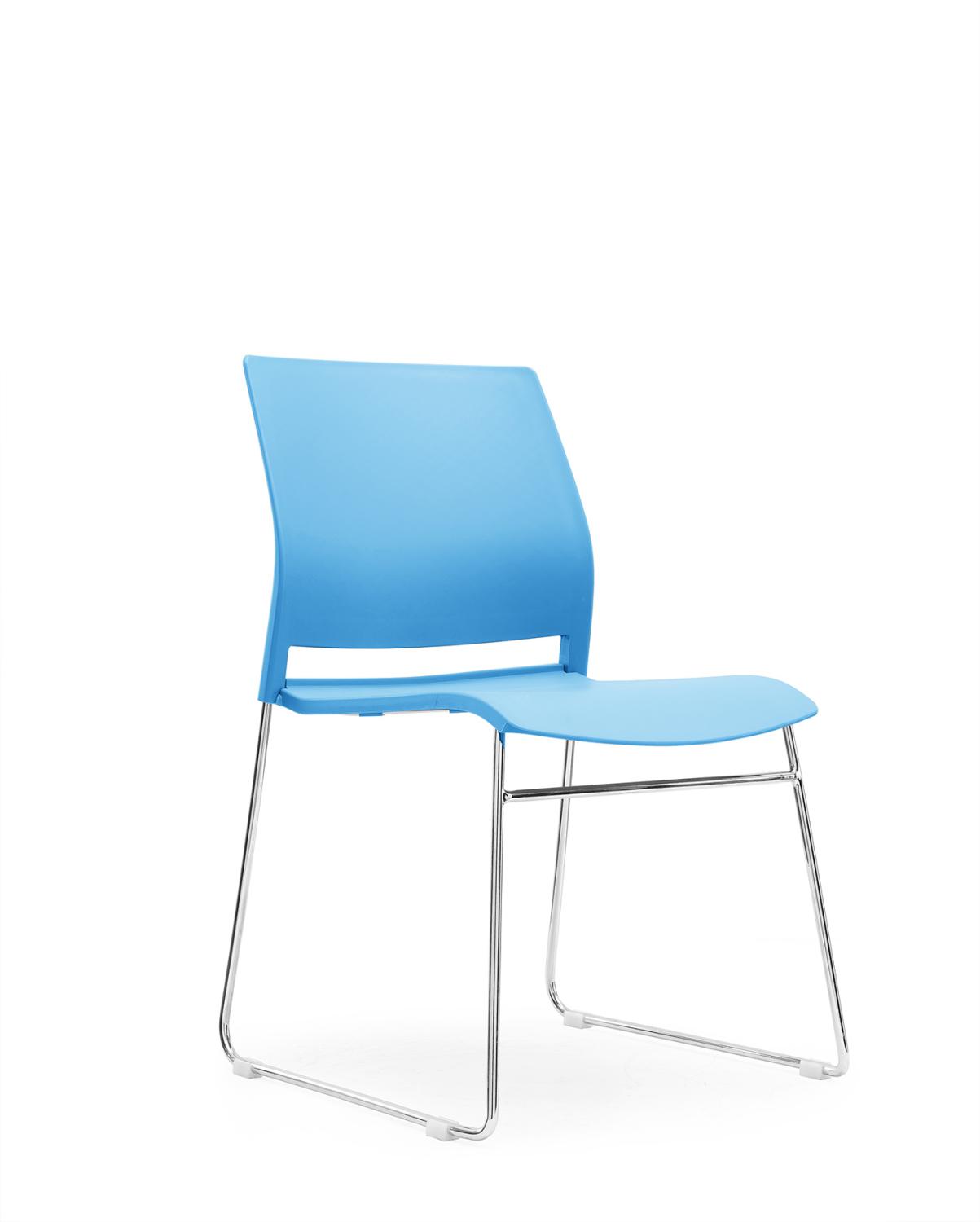 Verse Multipurpose Stacking Chair in all Blue Shell