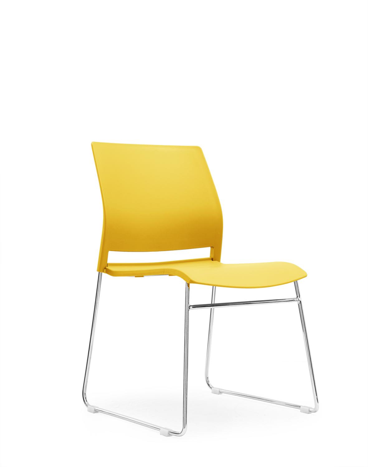 Verse Multipurpose Stacking Chair in all Yellow Shell