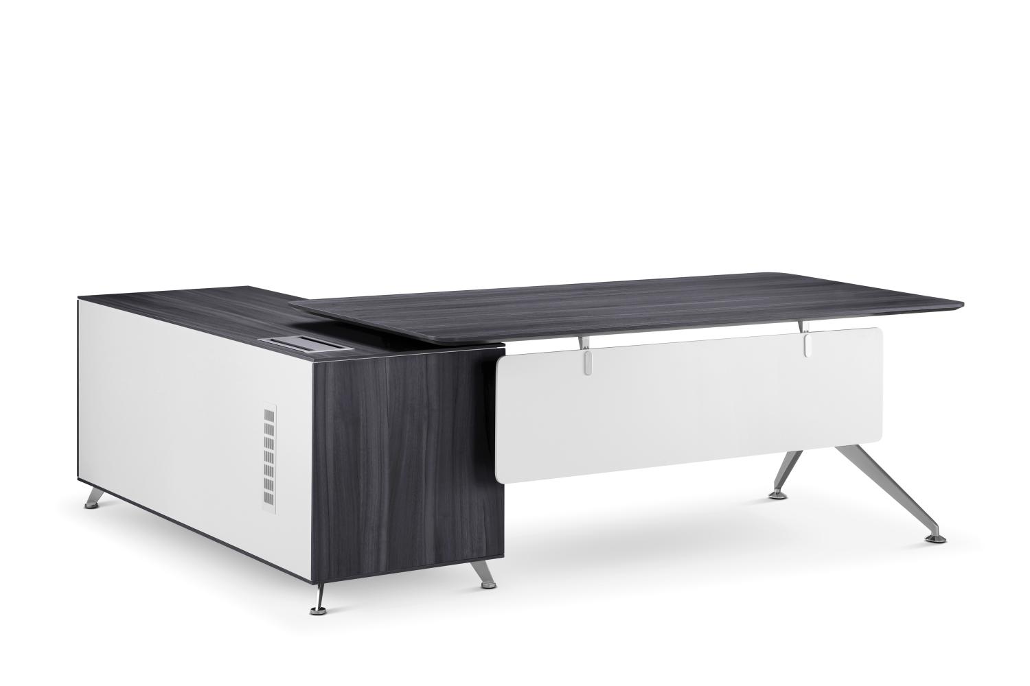 2150mm x 1850mm Execuitve Suite with Right Handed Return in Anthracite