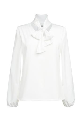 Andria Long Sleeve Tie Neck Blouse