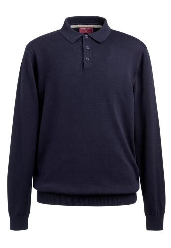 Casper Long Sleeve Knit Polo Shirt