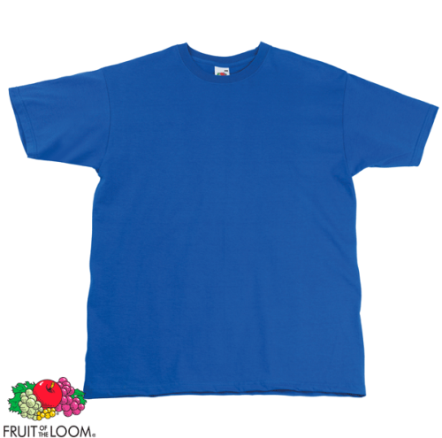 Fruit of the Loom Super Premium Tee - SS044 - Royal Blue 2XL