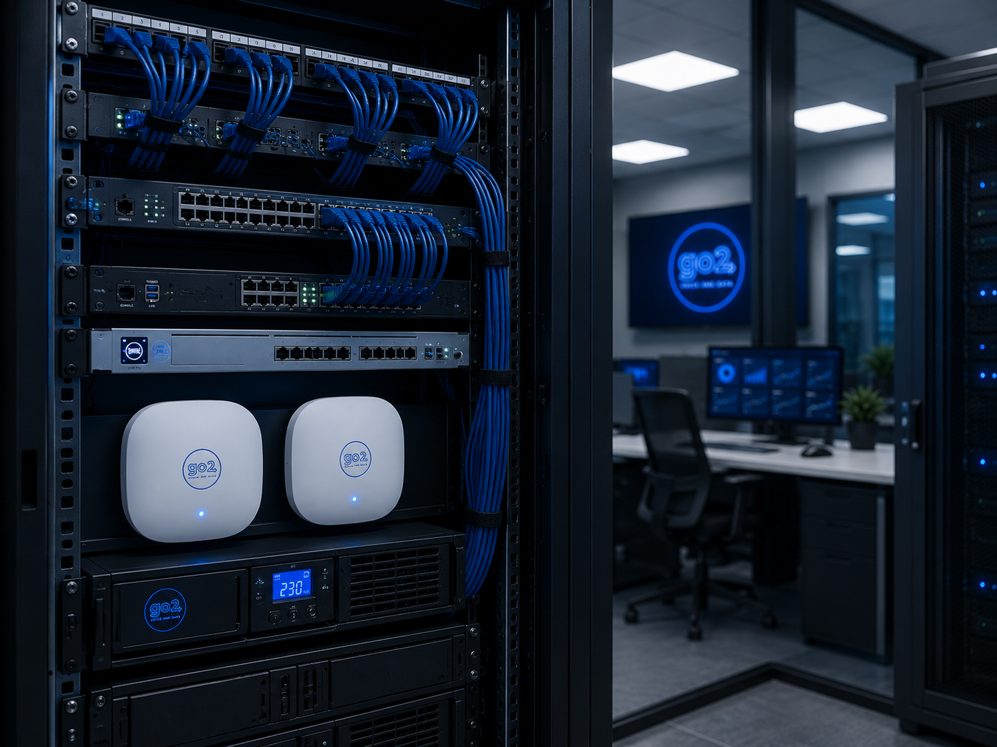 Business networking equipment and structured cabling